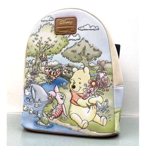 Loungefly Disney Winnie The Pooh Spring Scene Mini Backpack & Wallet Set - Picture 12 of 16